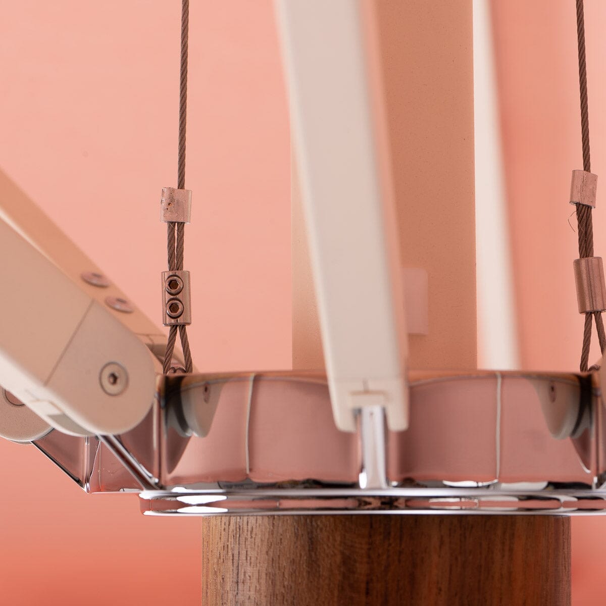 The Resort Market Umbrella in Rivie Pink | 10' Antique White Frame Resort Market Umbrella Kit Business & Pleasure Co.
