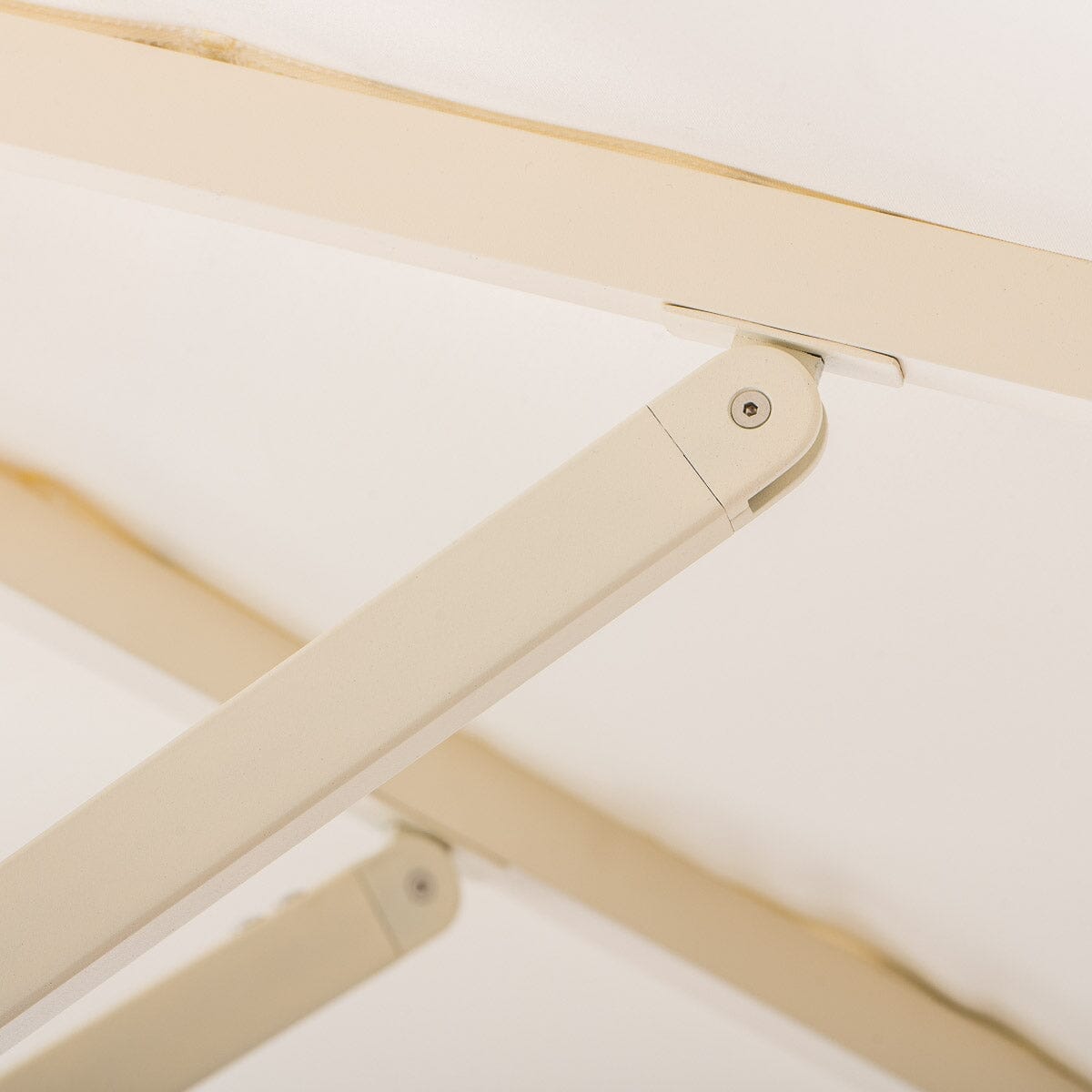 The Resort Market Umbrella in Rivie White | 8' Antique White Frame Resort Market Umbrella Kit Business & Pleasure Co.