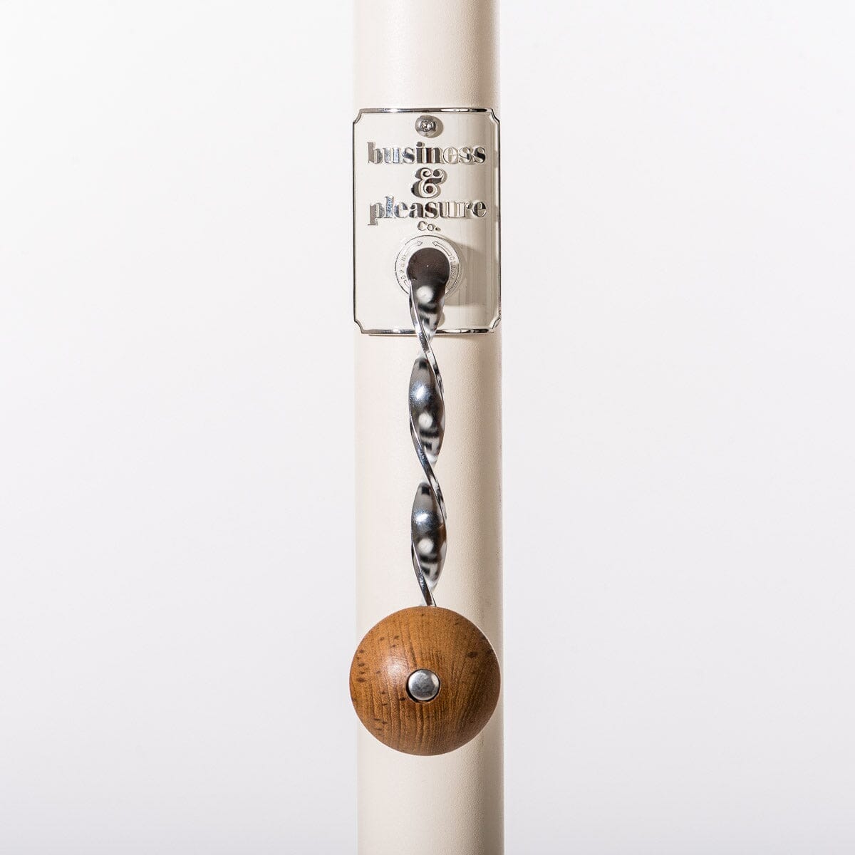 The Resort Market Umbrella in Rivie White | 8' Antique White Frame Resort Market Umbrella Kit Business & Pleasure Co.