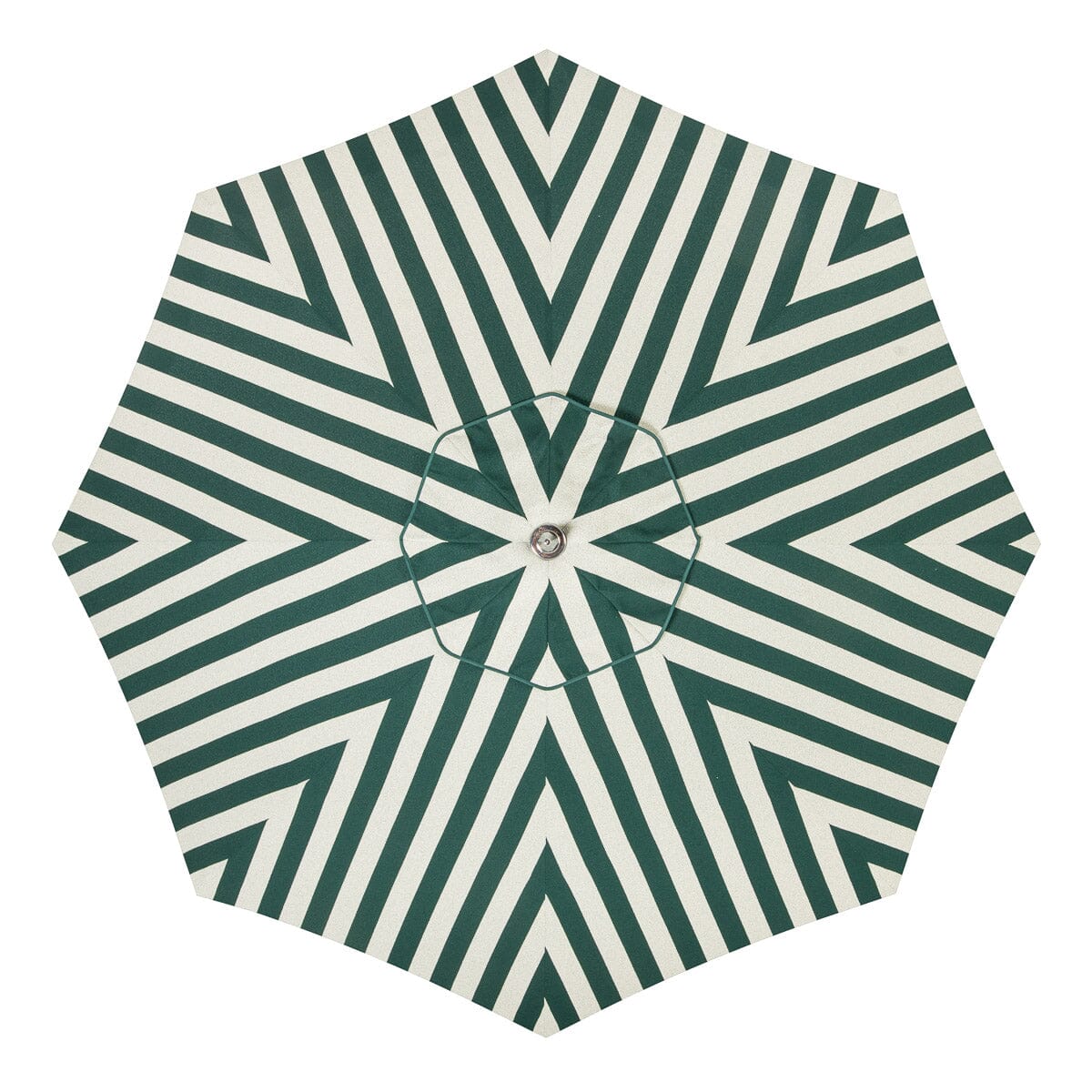 Resort Market Umbrella Canopy | Terry Green Stripe Resort Market Umbrella Canopy Business & Pleasure Co Aus 10'