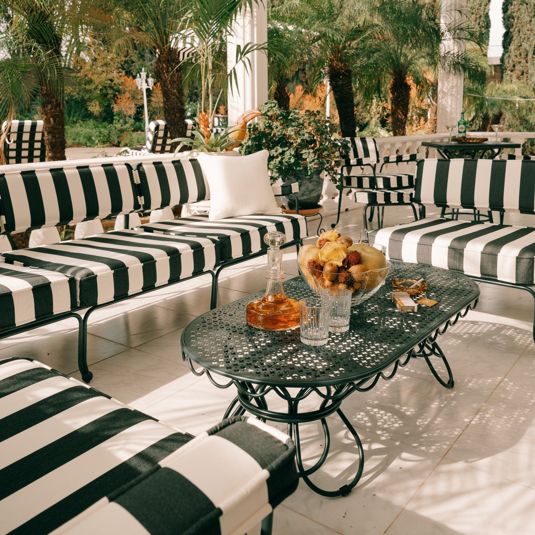 Waterhouse Sofa in Crew Vintage Black Stripe | Vintage Black Frame Waterhouse Sofa Kit Business & Pleasure Co Aus