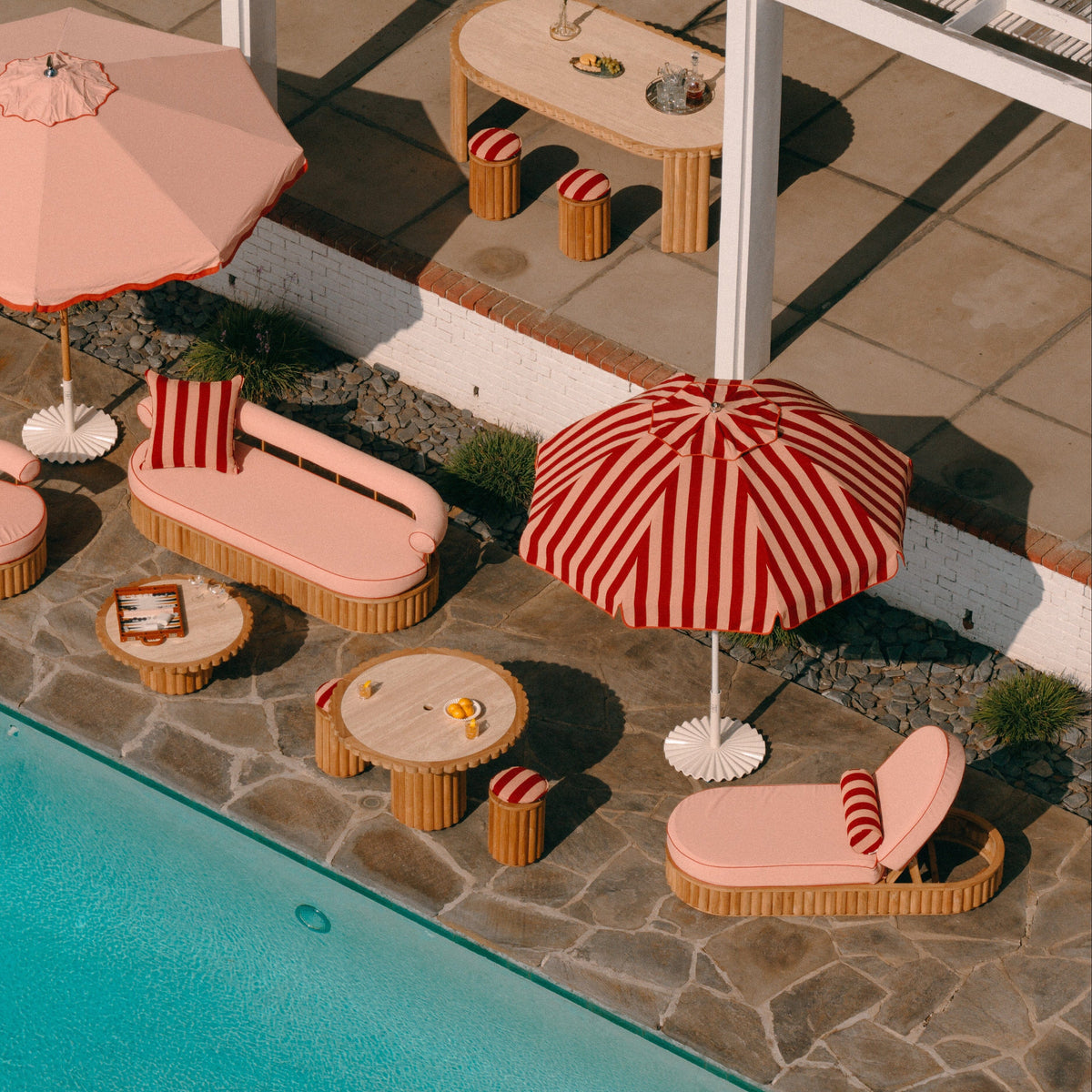 The Daisy Sun Lounger - Frame - Teakwood Daisy Sun Lounger Business & Pleasure Co Aus