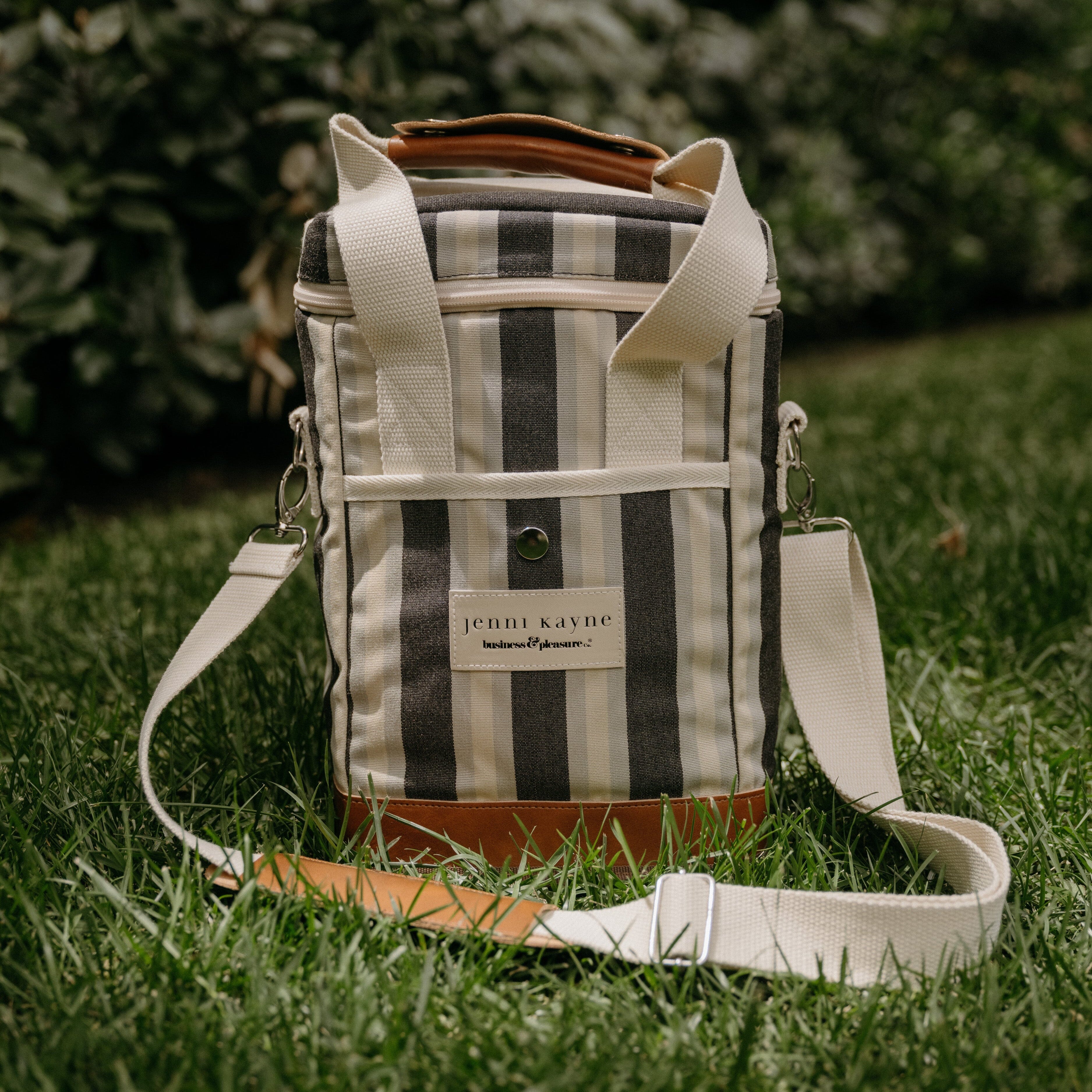 The Wine Cooler Tote Bag x Jenni Kayne | Pacific Stripe Wine Cooler Tote Bag Business & Pleasure Co Aus