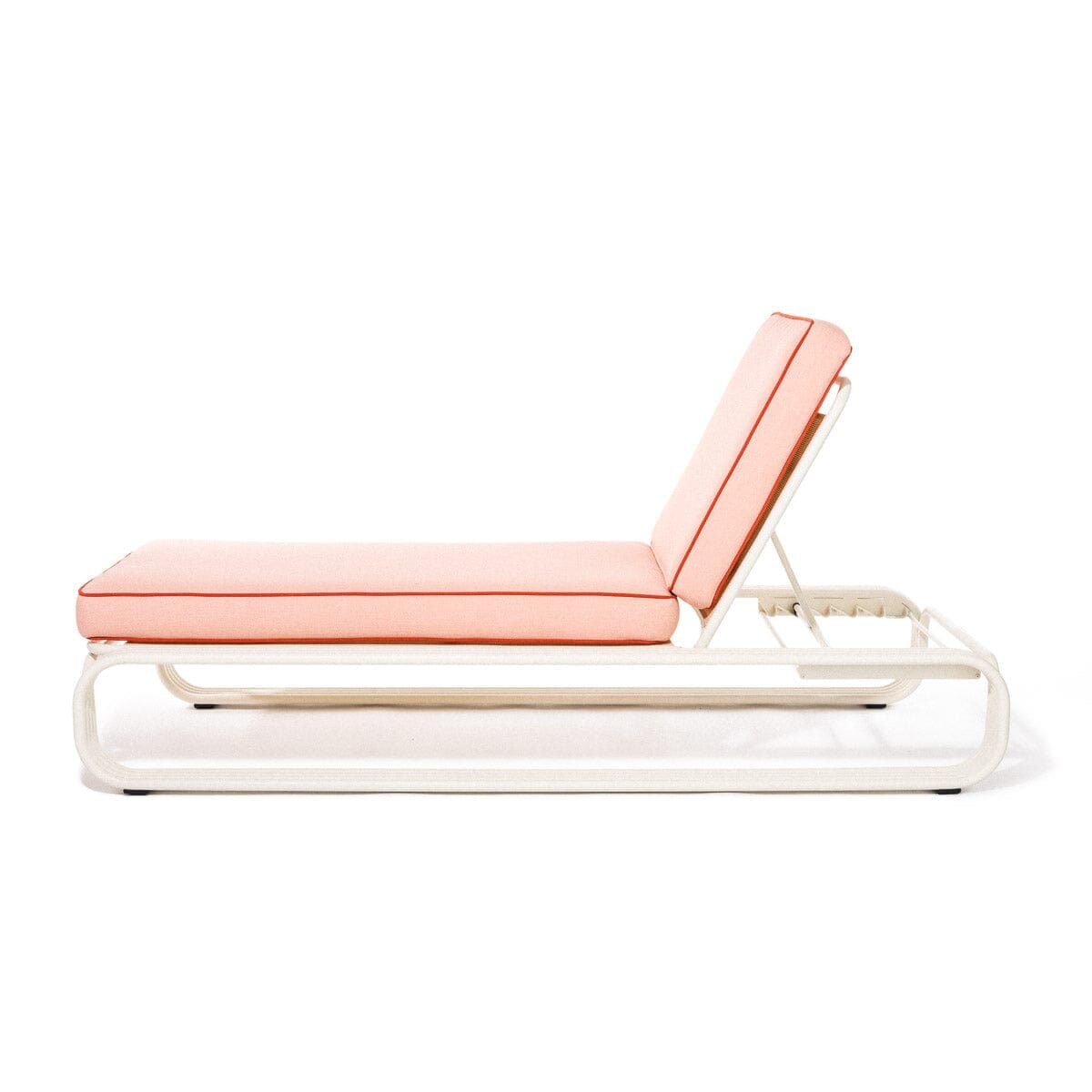 The Contini Sun Lounger in Rivie Pink | Antique White Frame Contini Sun Lounger Kit Business & Pleasure Co Aus