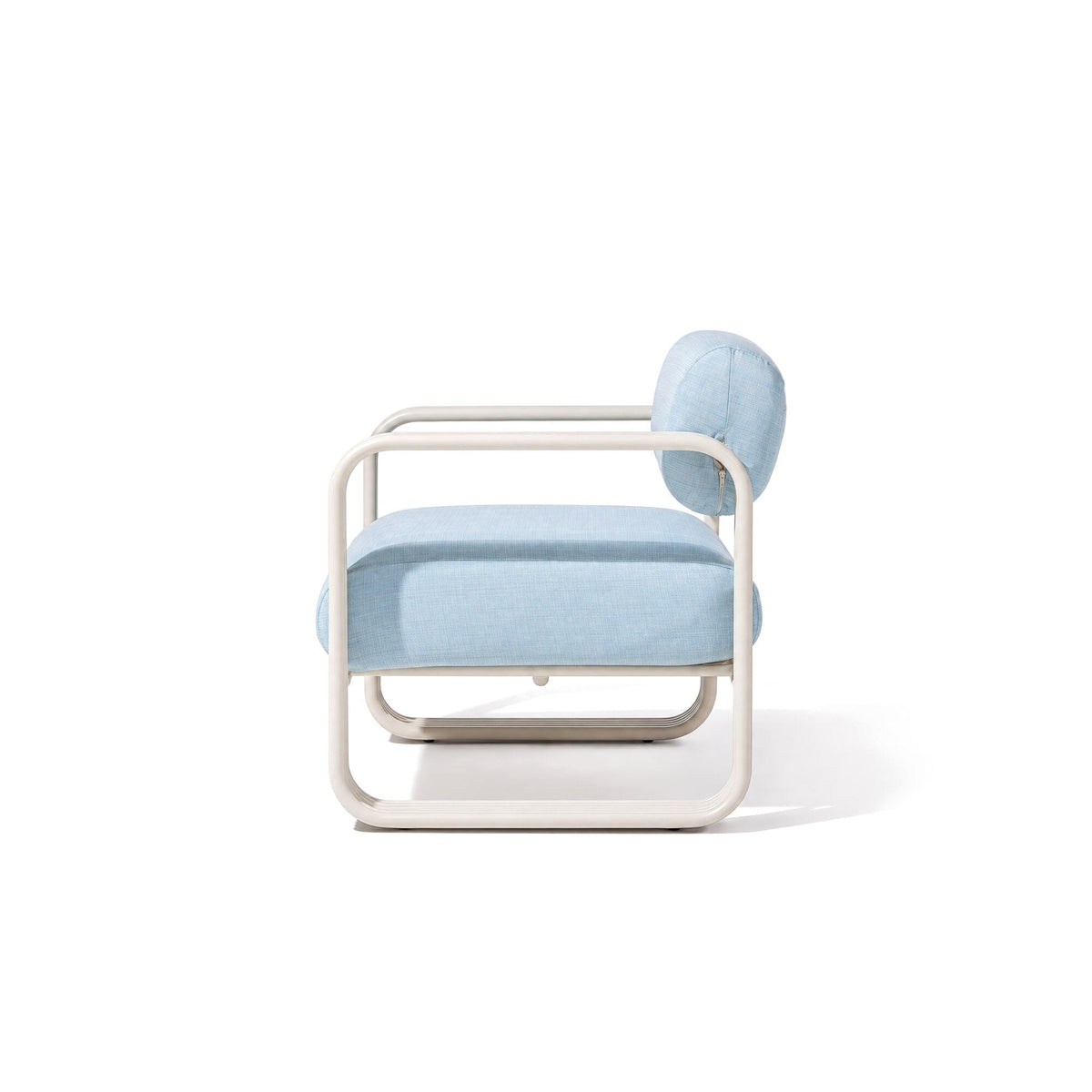 Contini Accent Chair in Sky Blue | Antique White Frame Contini Accent Chair Kit Business & Pleasure Co Aus