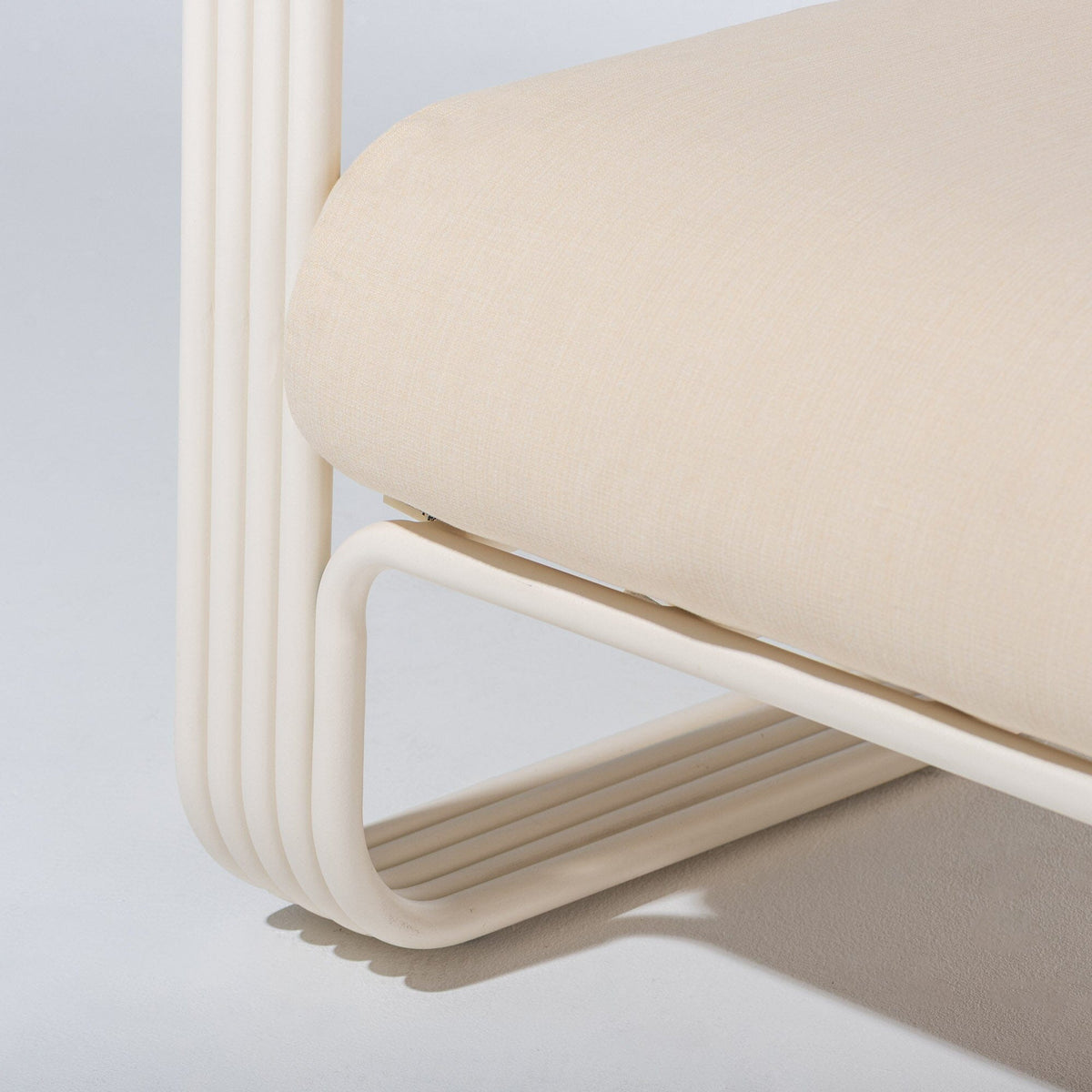 Contini Accent Chair in Tiki Natural | Antique White Frame Contini Accent Chair Kit Business & Pleasure Co Aus