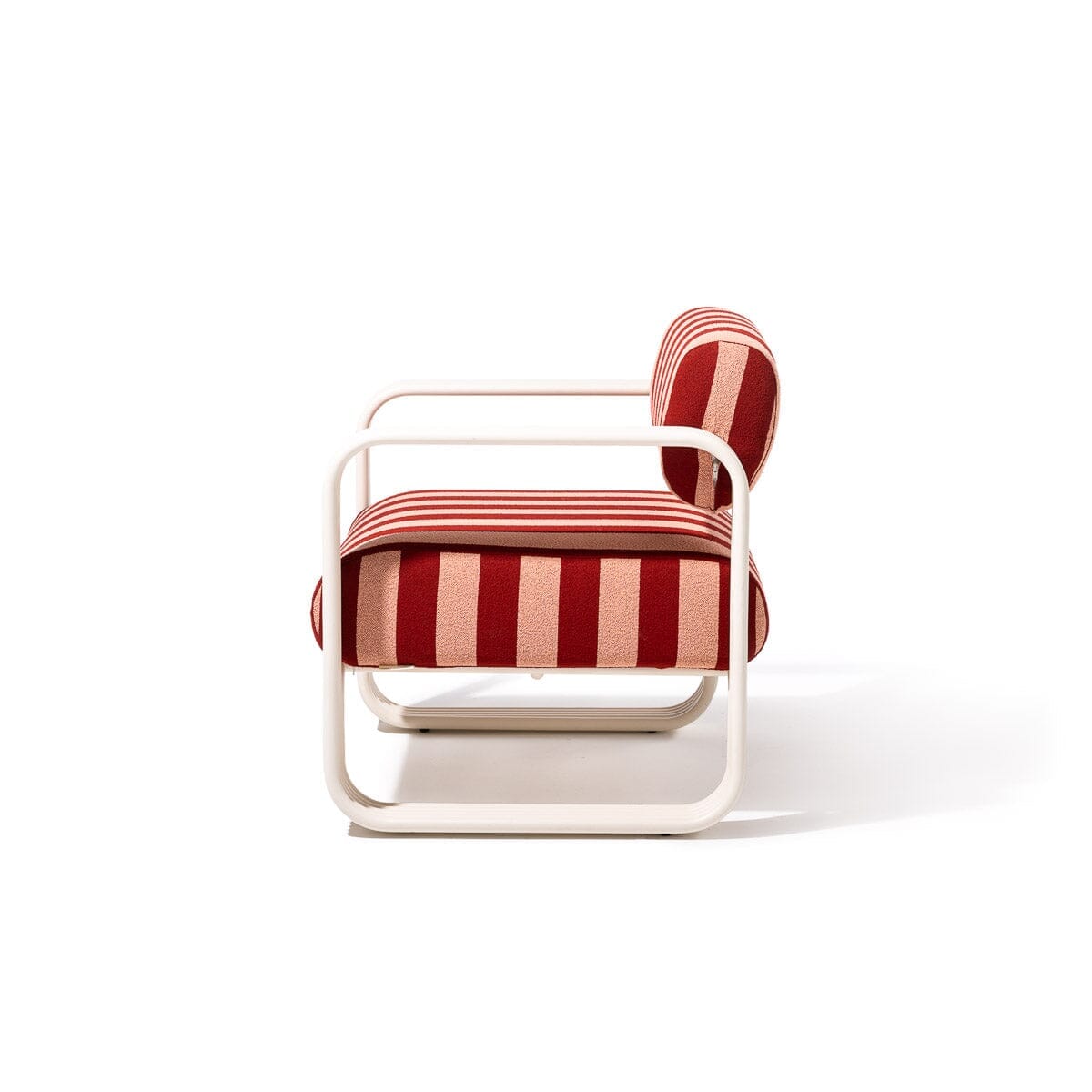 The Contini Accent Chair Slip Cover Set - Terry Terracotta Stripe Contini Accent Chair Slip Cover Business & Pleasure Co Aus