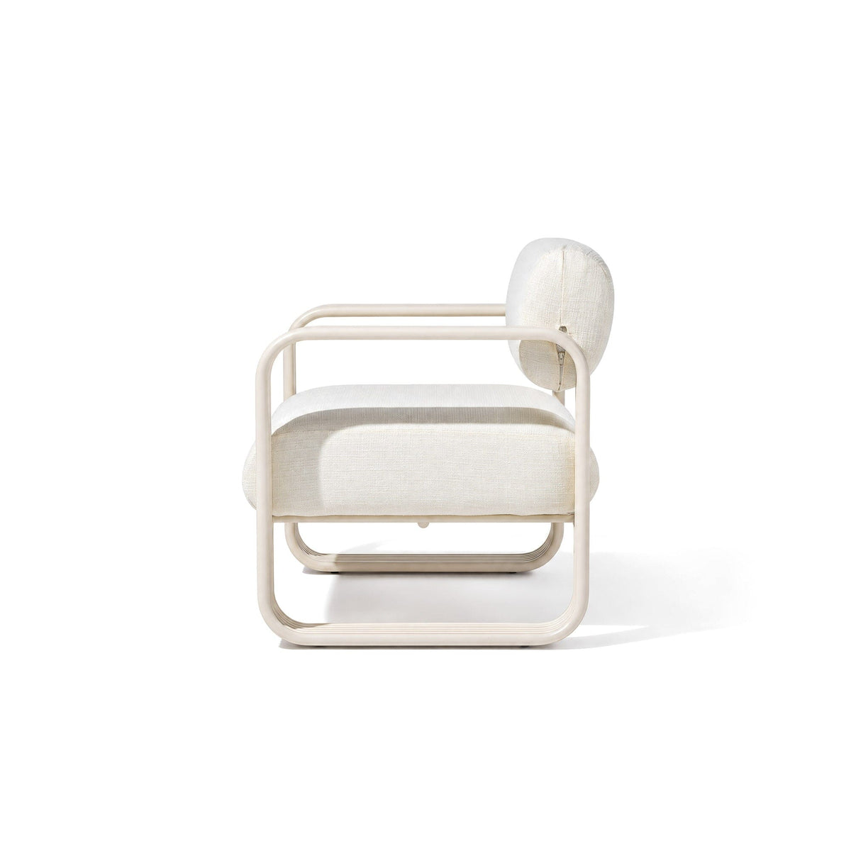 Contini Accent Chair in Boucle Antique White | Antique White Frame Contini Accent Chair Kit Business & Pleasure Co Aus