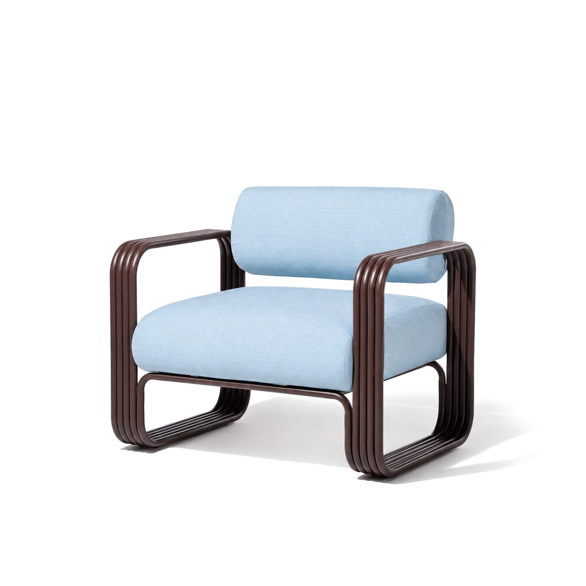 Contini Accent Chair in Sky Blue | Merlot Frame Contini Accent Chair Kit Business & Pleasure Co Aus