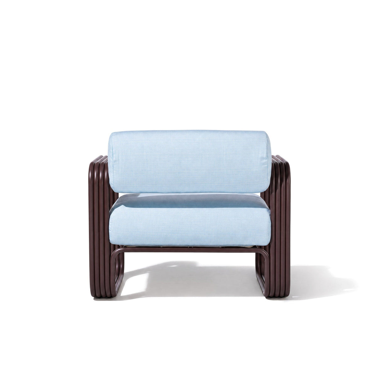 Contini Accent Chair in Sky Blue | Merlot Frame Contini Accent Chair Kit Business & Pleasure Co Aus