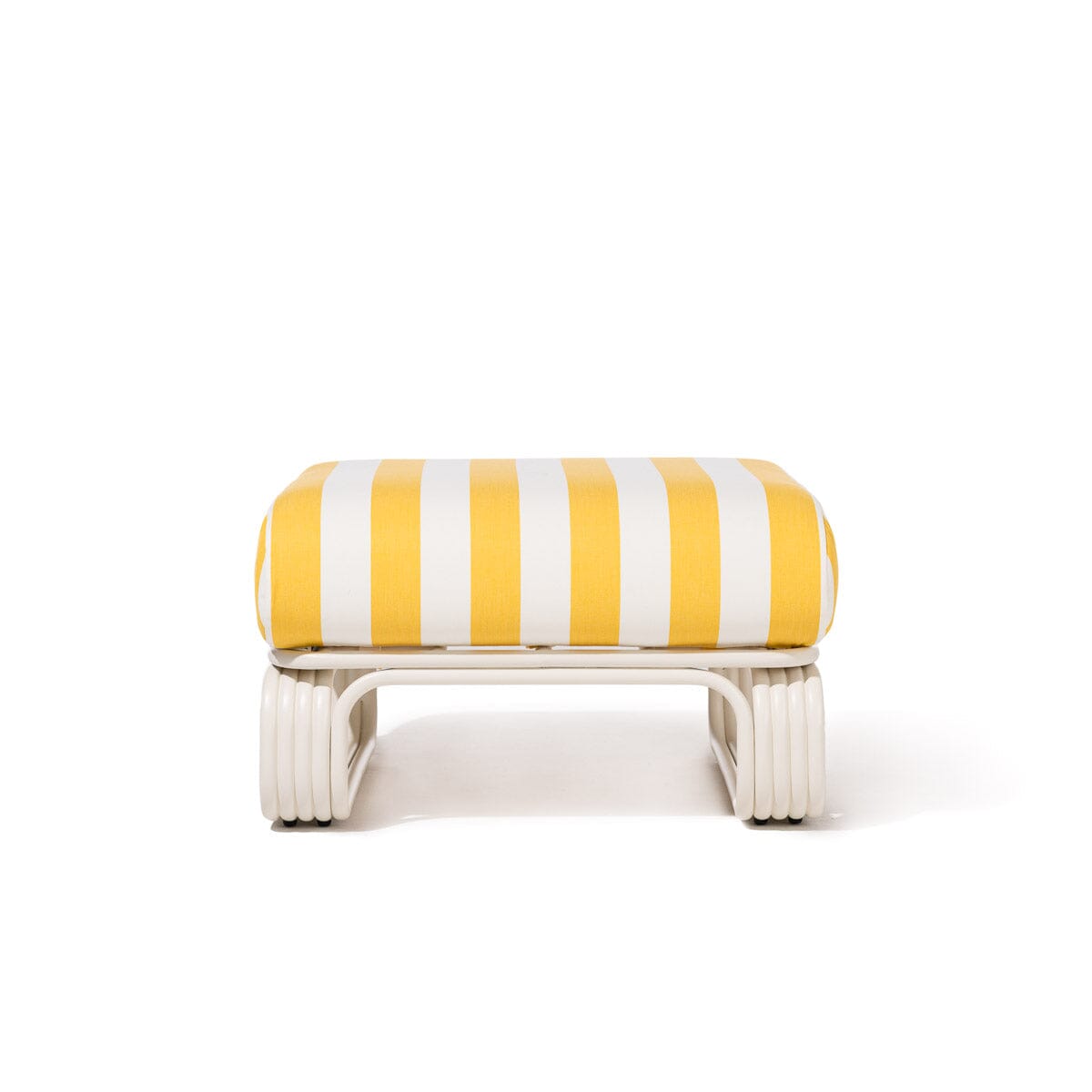 Contini Ottoman Kit - Antique White & Crew Mimosa Yellow Stripe Contini Ottoman Kit Business & Pleasure Co Aus