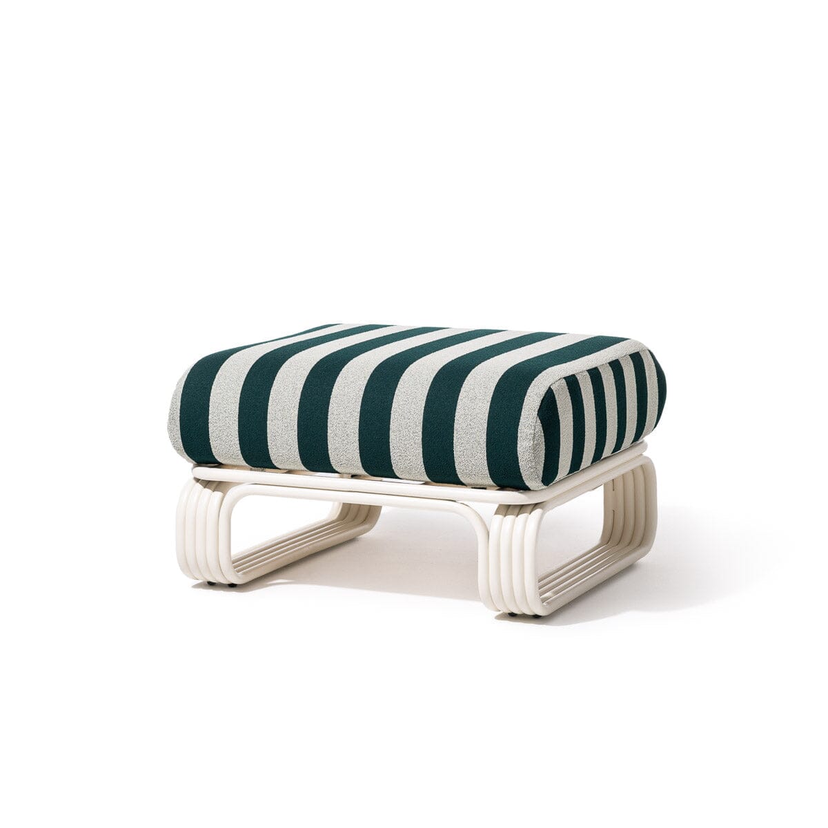 Product image of Contini Ottoman Kit - Antique White & Terry Green Stripe Contini Ottoman Kit Business & Pleasure Co Aus