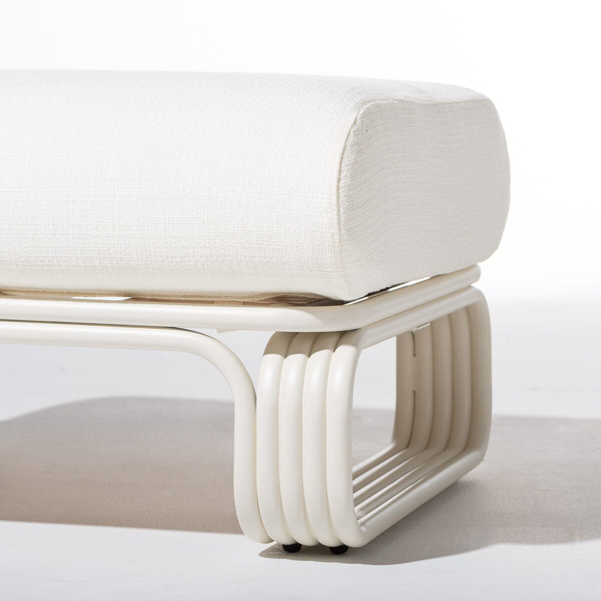 Contini Ottoman Kit - Antique White & Boucle Antique White Contini Ottoman Kit Business & Pleasure Co Aus