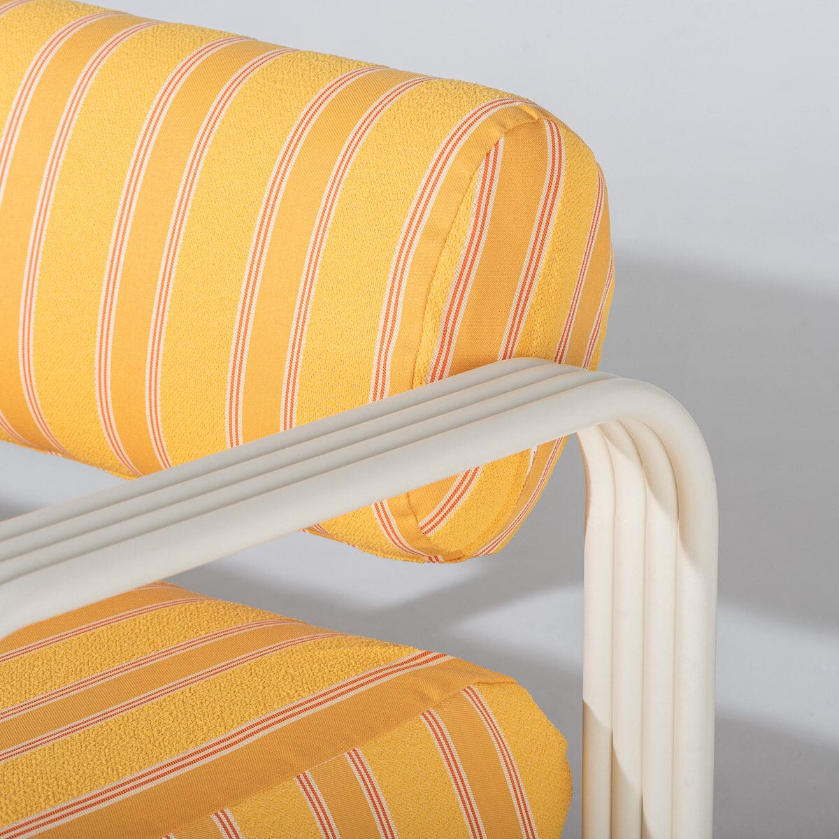 Contini Sofa Kit Bistro Papaya Stripe | Antique White Frame Contini Sofa Kit Business & Pleasure Co Aus