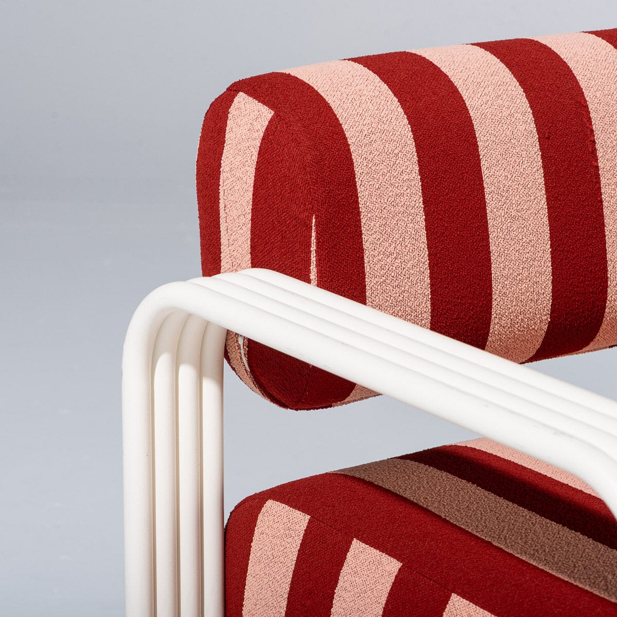 Contini Sofa in Terracotta Stripe | Antique White Frame Contini Sofa Kit Business & Pleasure Co Aus