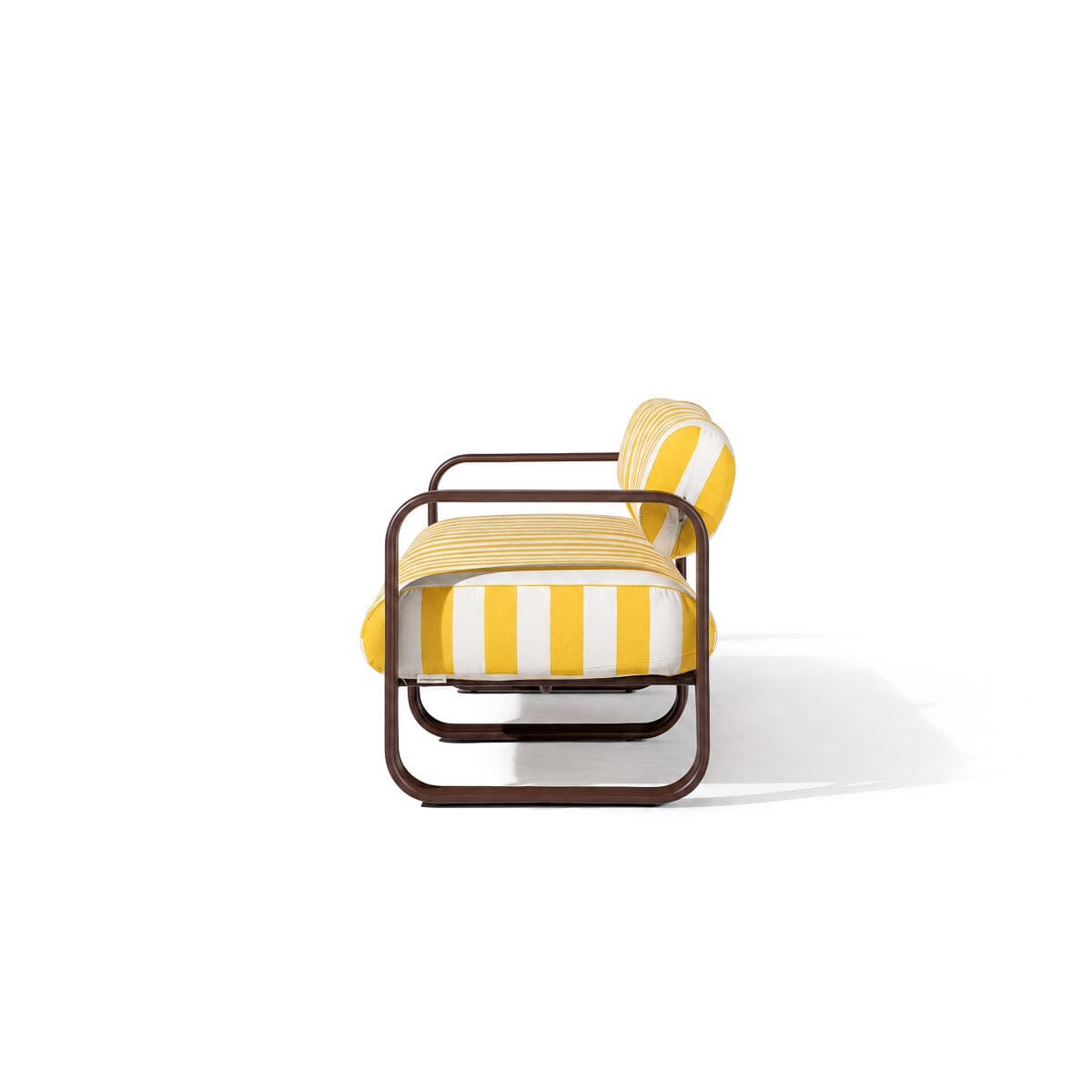 Contini Sofa Kit in Crew Mimosa Stripe | Merlot Frame Contini Sofa Kit Business & Pleasure Co Aus