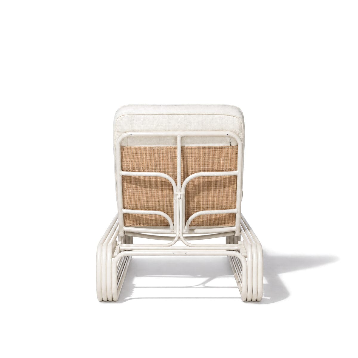 The Contini Sun Lounger in Boucle Antique White | Antique White Frame Contini Sun Lounger Kit Business & Pleasure Co Aus