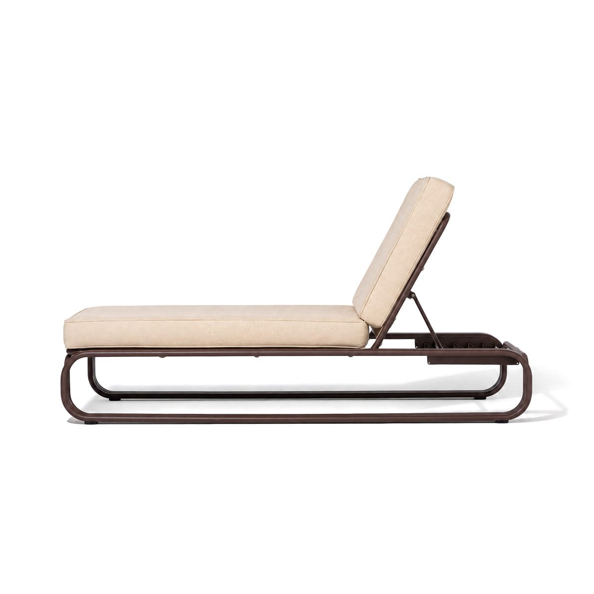 The Contini Sun Lounger in Tiki Natural | Merlot Frame Contini Sun Lounger Kit Business & Pleasure Co Aus