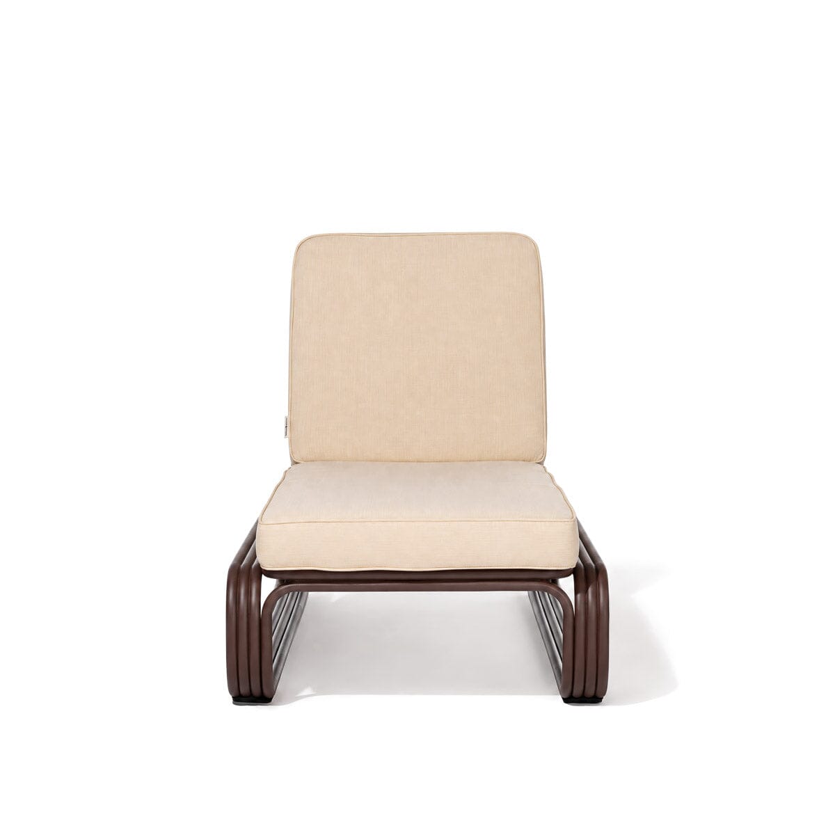 The Contini Sun Lounger in Tiki Natural | Merlot Frame Contini Sun Lounger Kit Business & Pleasure Co Aus
