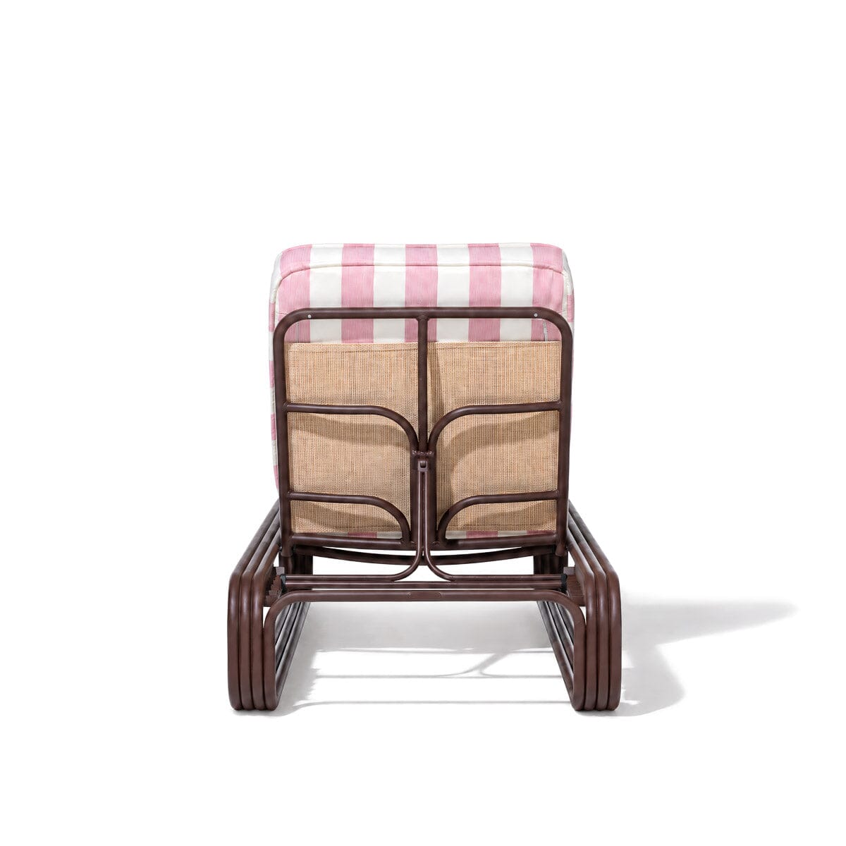 The Contini Sun Lounger in Crew Pink Stripe | Merlot Frame Contini Sun Lounger Kit Business & Pleasure Co Aus