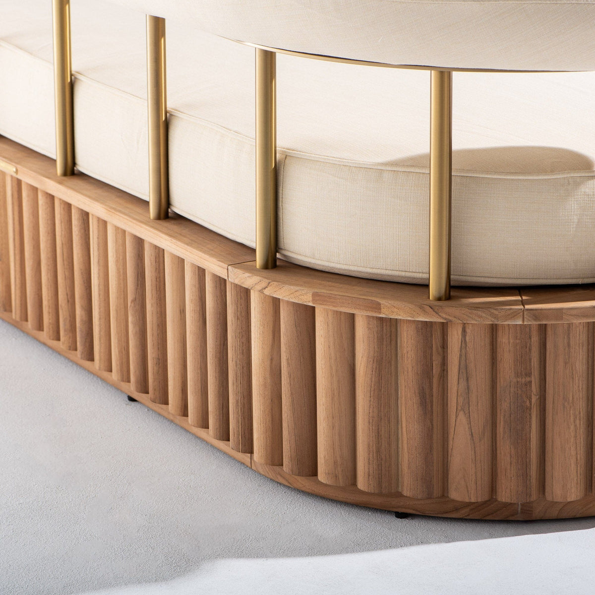 Daisy Sofa in Tiki Natural | Teakwood Frame Daisy Sofa Kit Business & Pleasure Co Aus