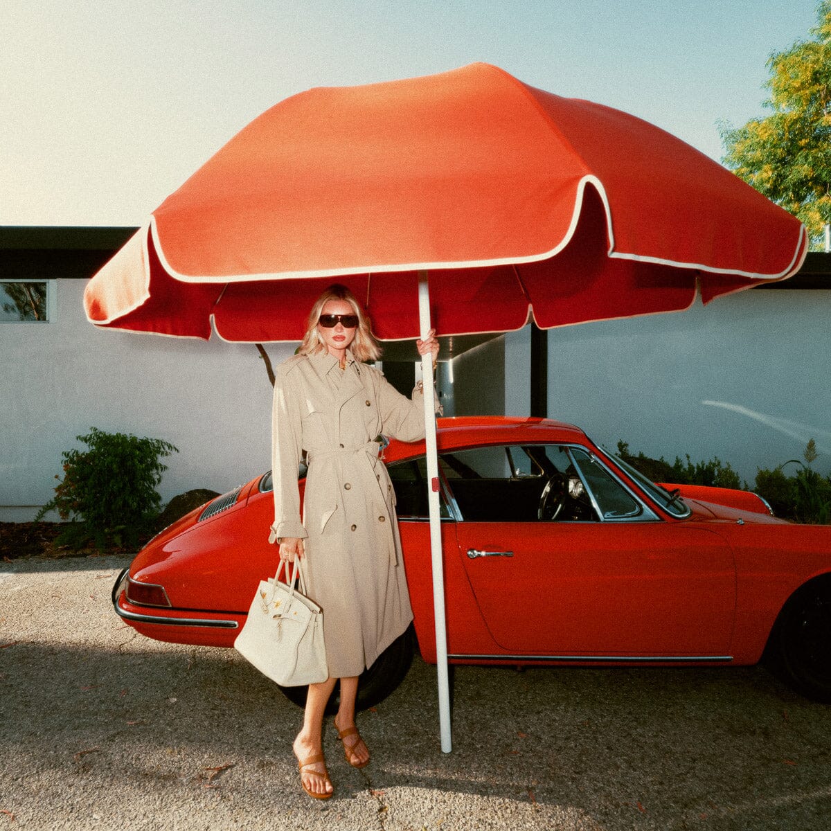 The Patio Umbrella - Elsa Red Patio Umbrella Business & Pleasure Co.