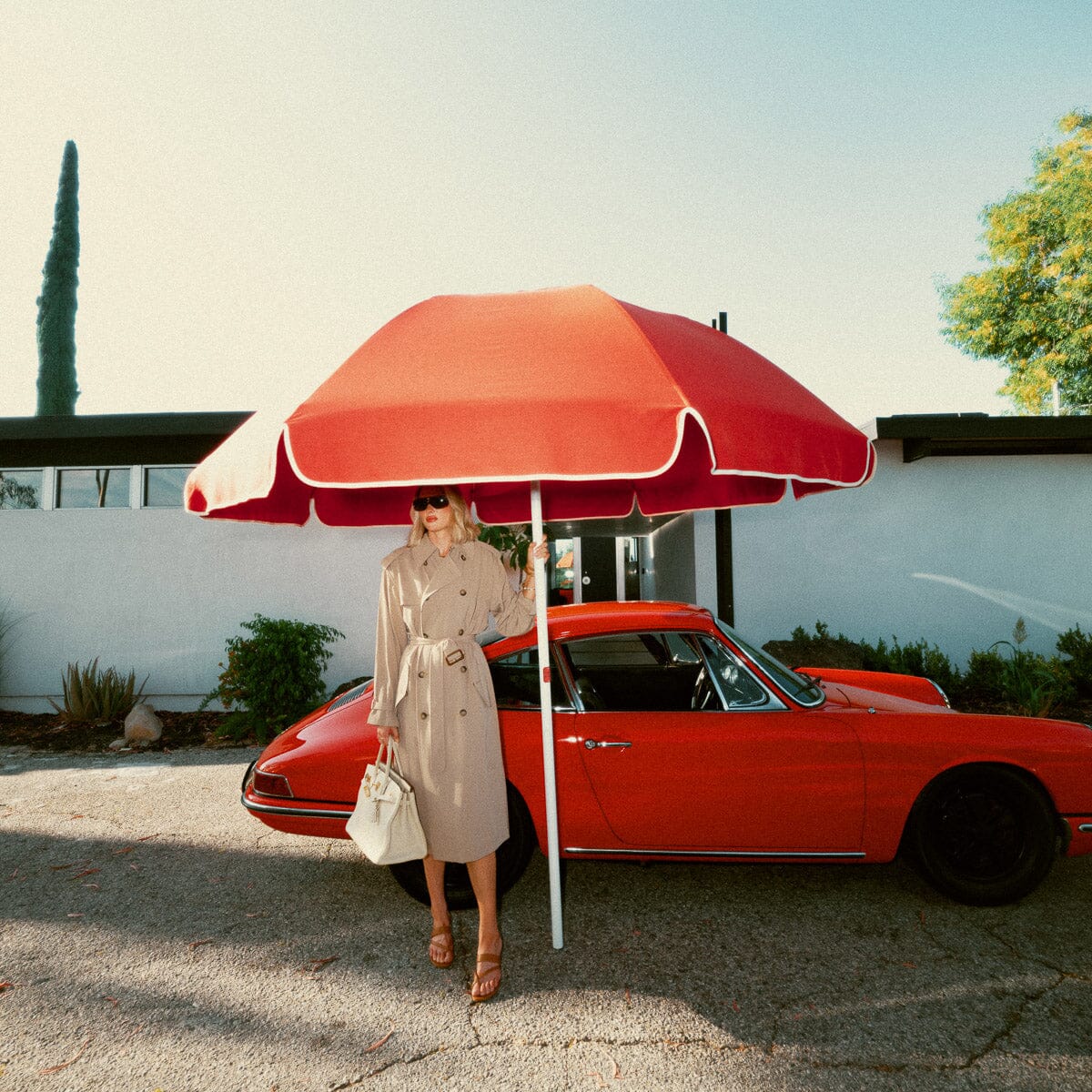 The Patio Umbrella - Elsa Red Patio Umbrella Business & Pleasure Co.
