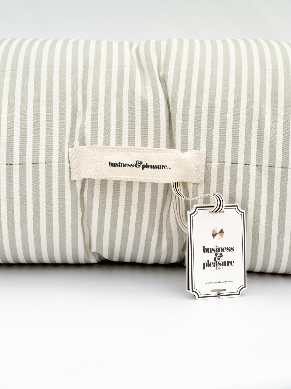 Studio image of sage floor pillow