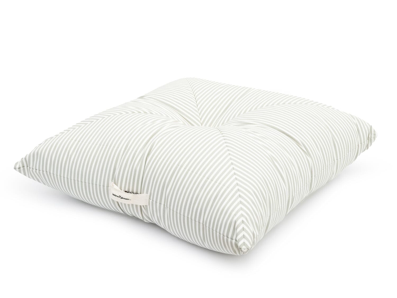 Studio image of sage floor pillow