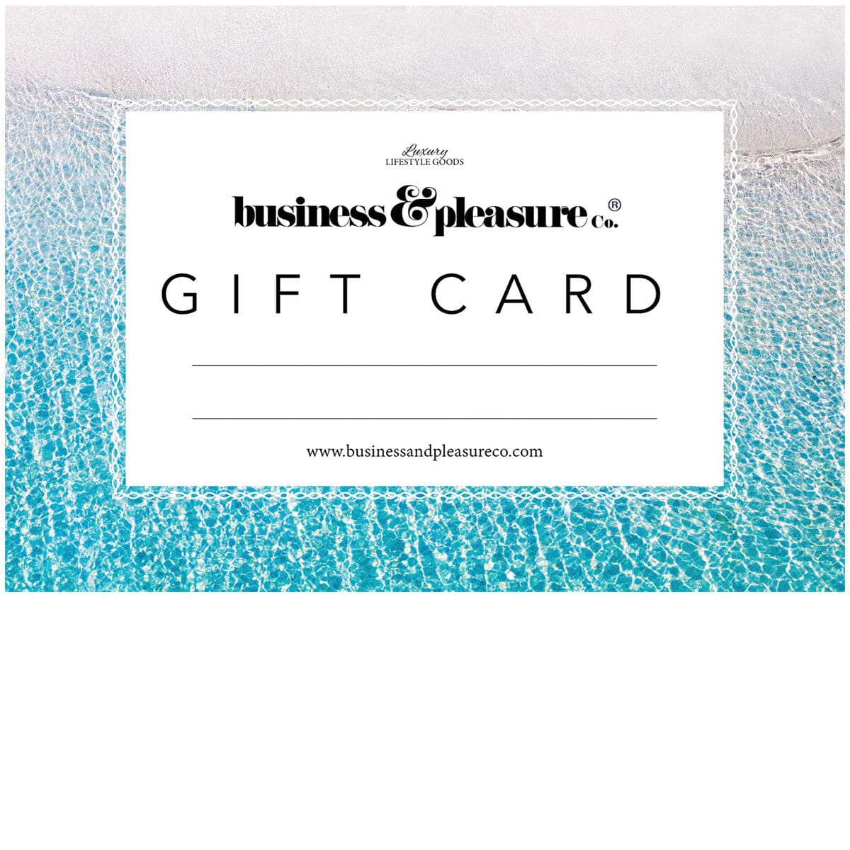 Gift Card Gift Cards Business & Pleasure Co
