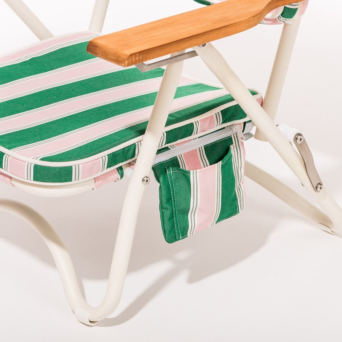 The Pam Chair - Bistro Green Stripe Pam Chair Business & Pleasure Co.