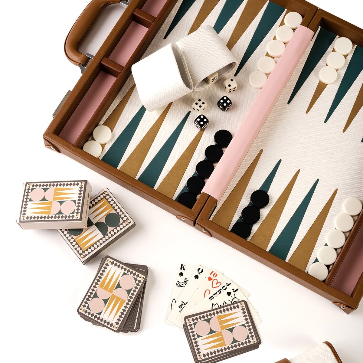 The Backgammon Set - Antique White Backgammon Set Business & Pleasure Co Aus