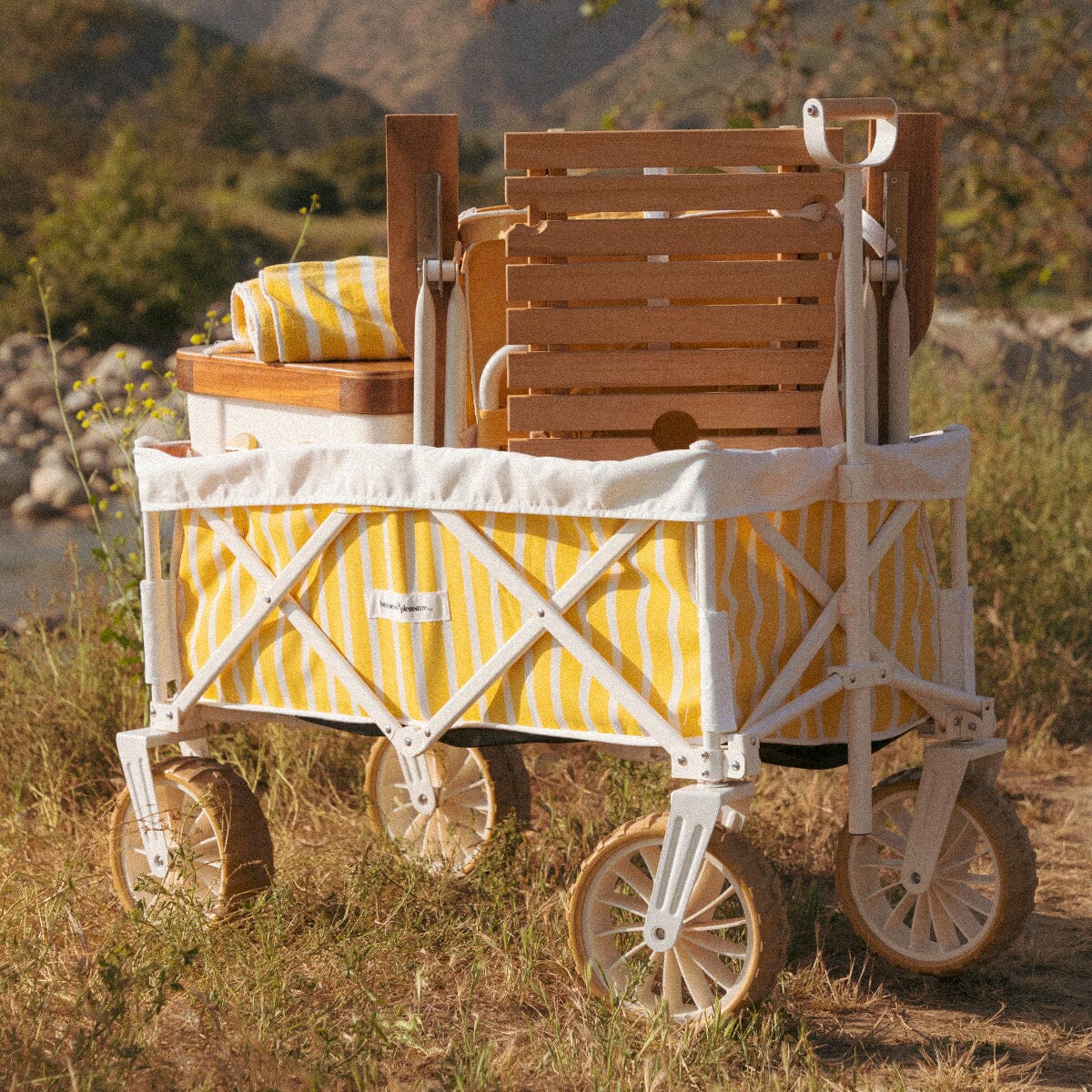 The Beach Cart - Monaco Mimosa Stripe Beach Cart Business & Pleasure Co Aus