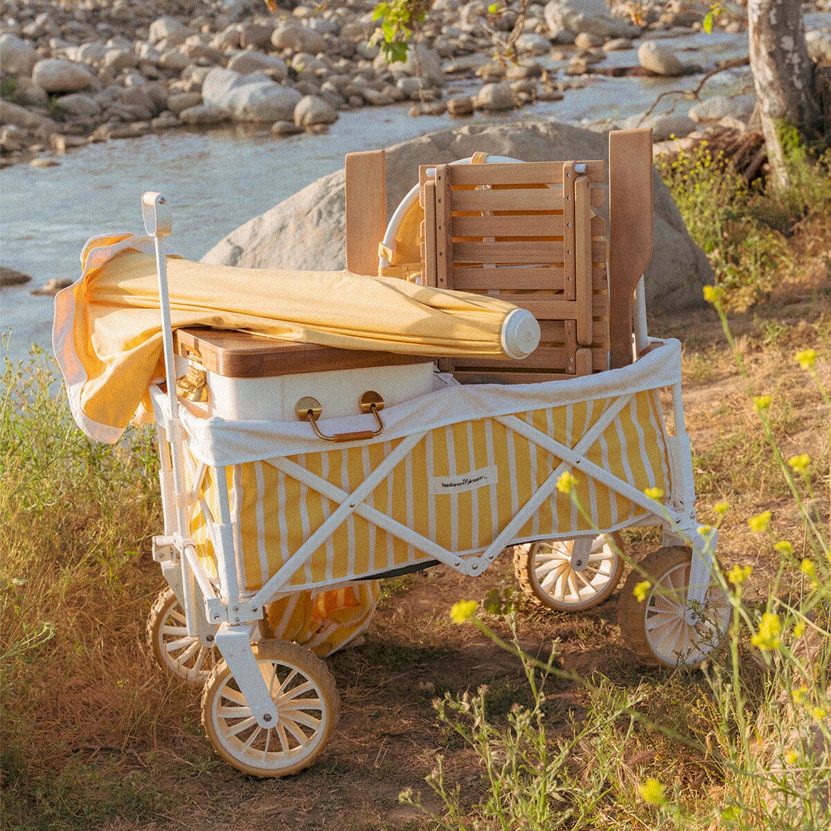 The Beach Cart - Monaco Mimosa Stripe Beach Cart Business & Pleasure Co Aus