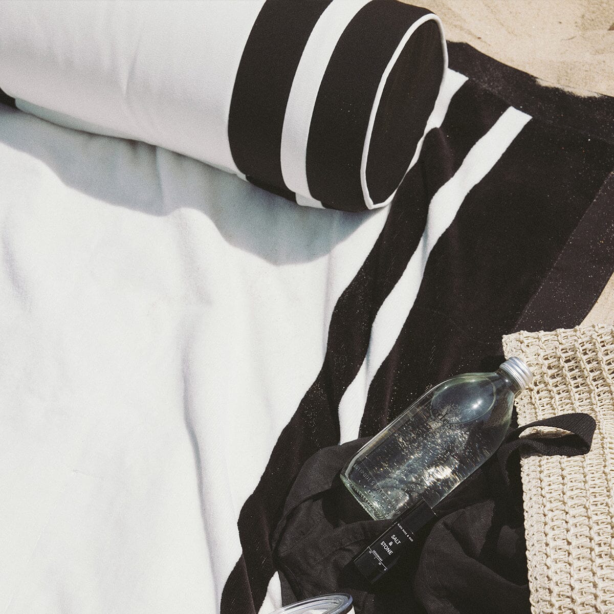 The Bolster Pillow - Coco Republic - Black White Bolster Pillow Business & Pleasure Co.