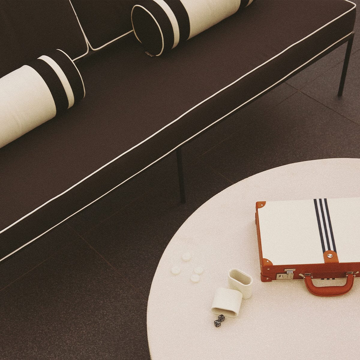 The Bolster Pillow - Coco Republic - Black White Bolster Pillow Business & Pleasure Co.