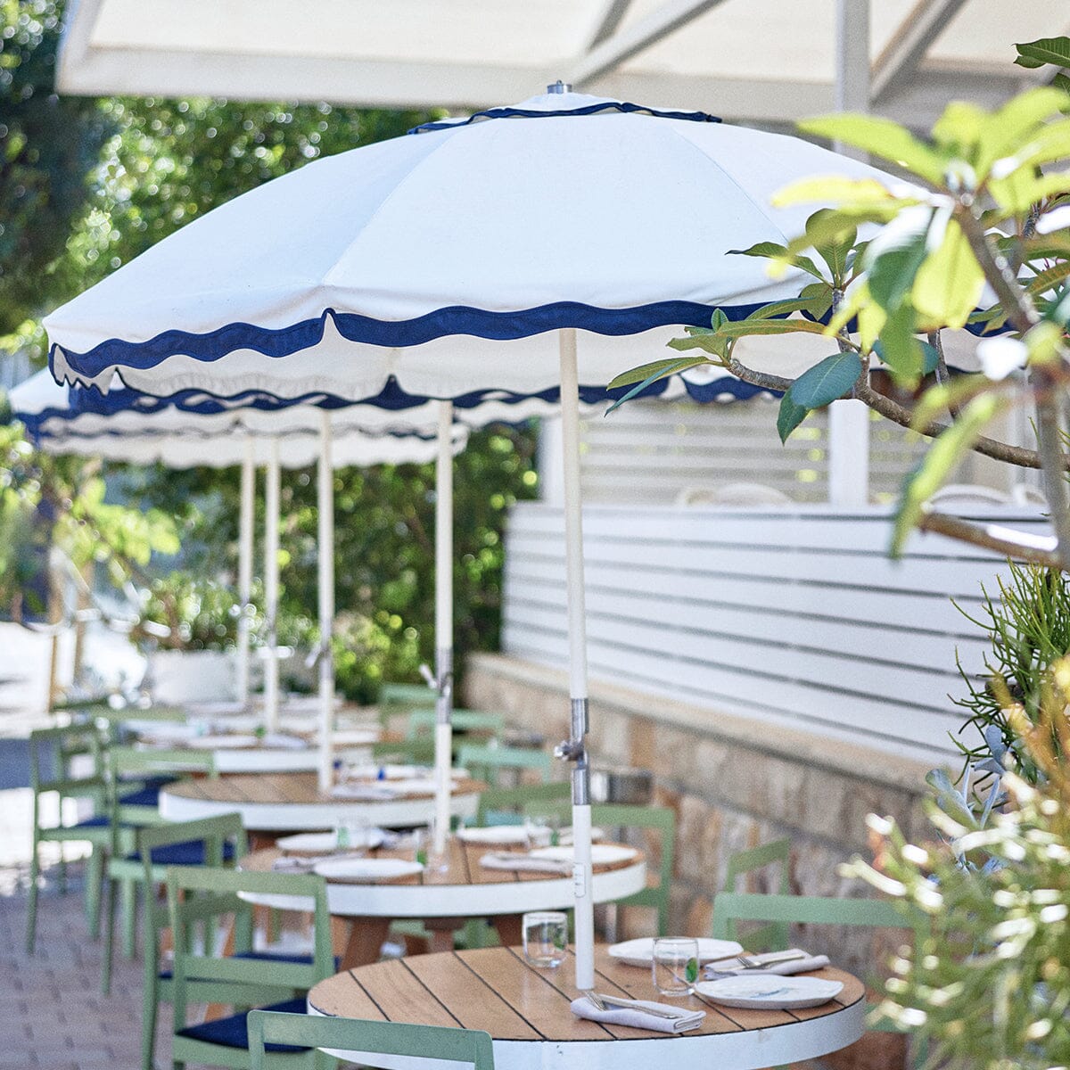 The Club Umbrella - Rivie White Beach Club Umbrella Business & Pleasure Co Aus