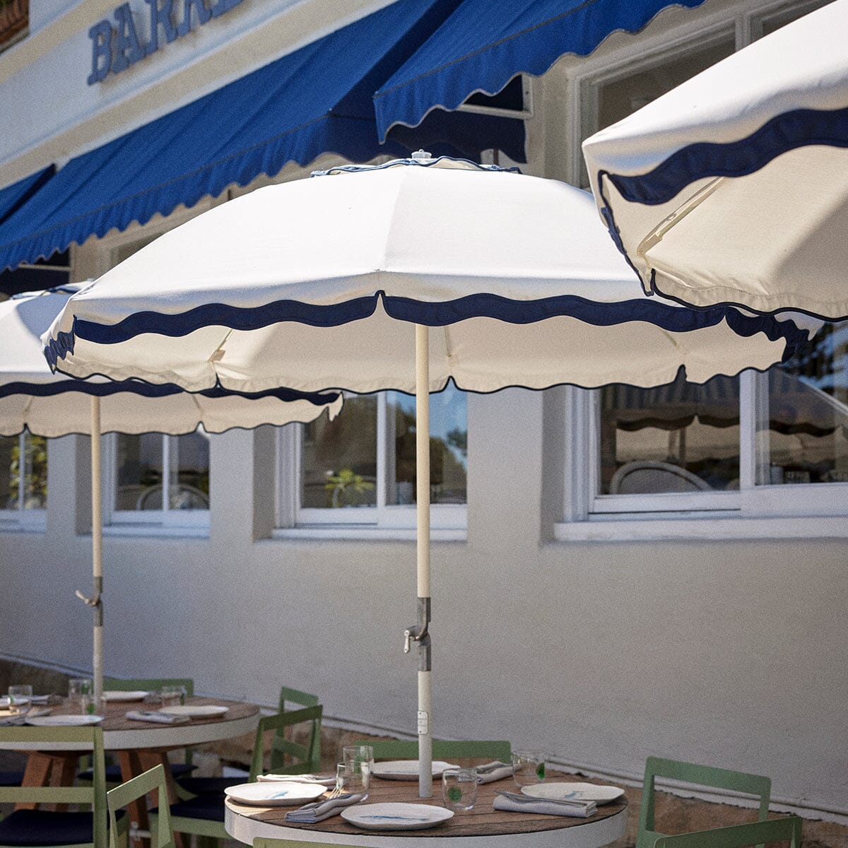 The Club Umbrella - Rivie White Beach Club Umbrella Business & Pleasure Co Aus