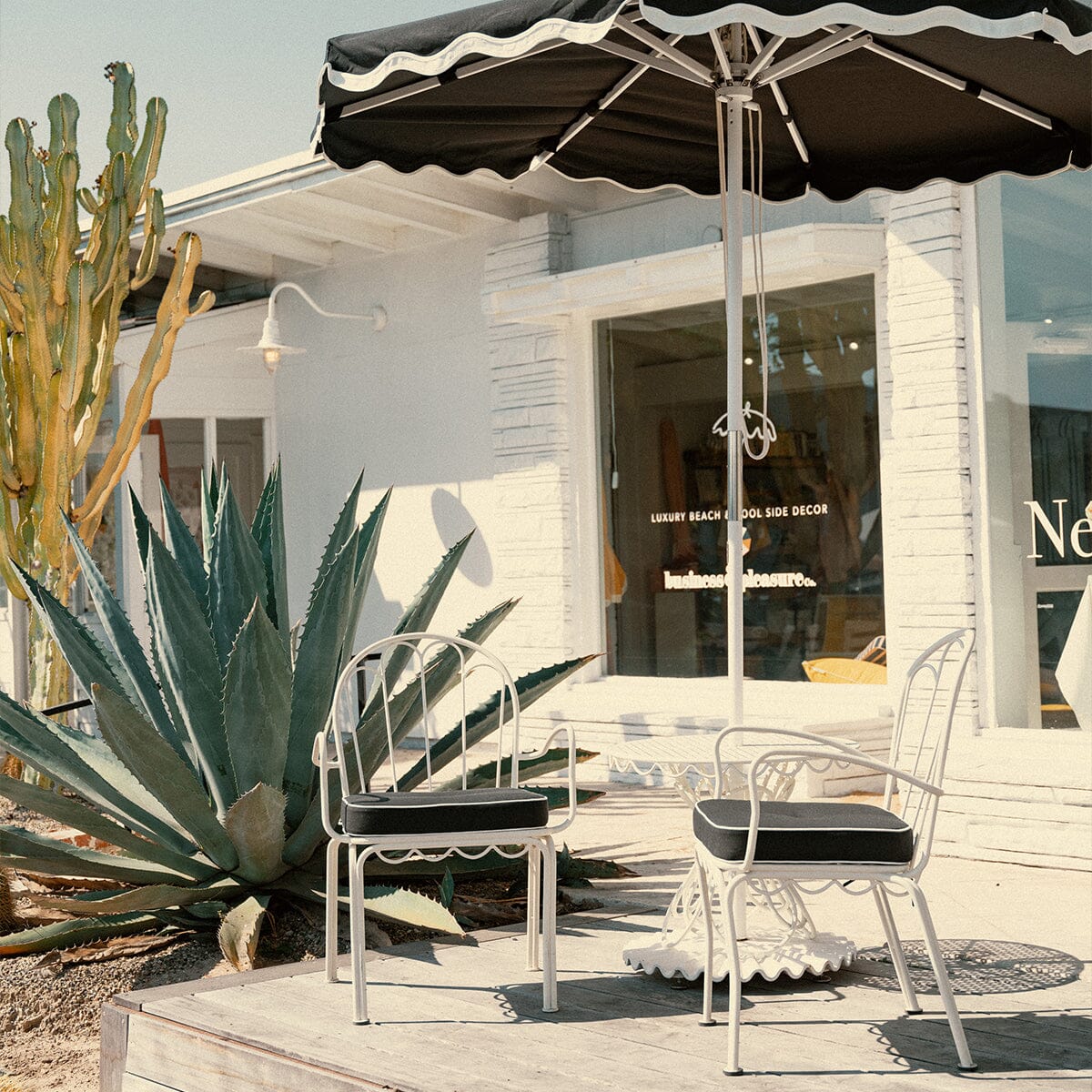 The Al Fresco Chair Cushion - Rivie Black Al Fresco Chair Cushion Business & Pleasure Co.