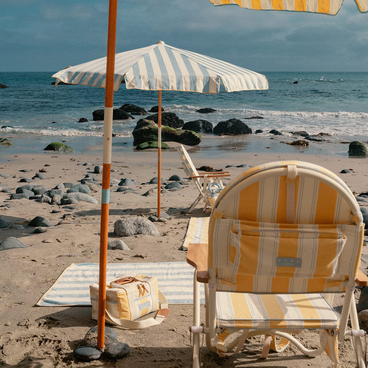 The Amalfi Umbrella - Tuuli Stripe Blue Amalfi Umbrella Business & Pleasure Co.