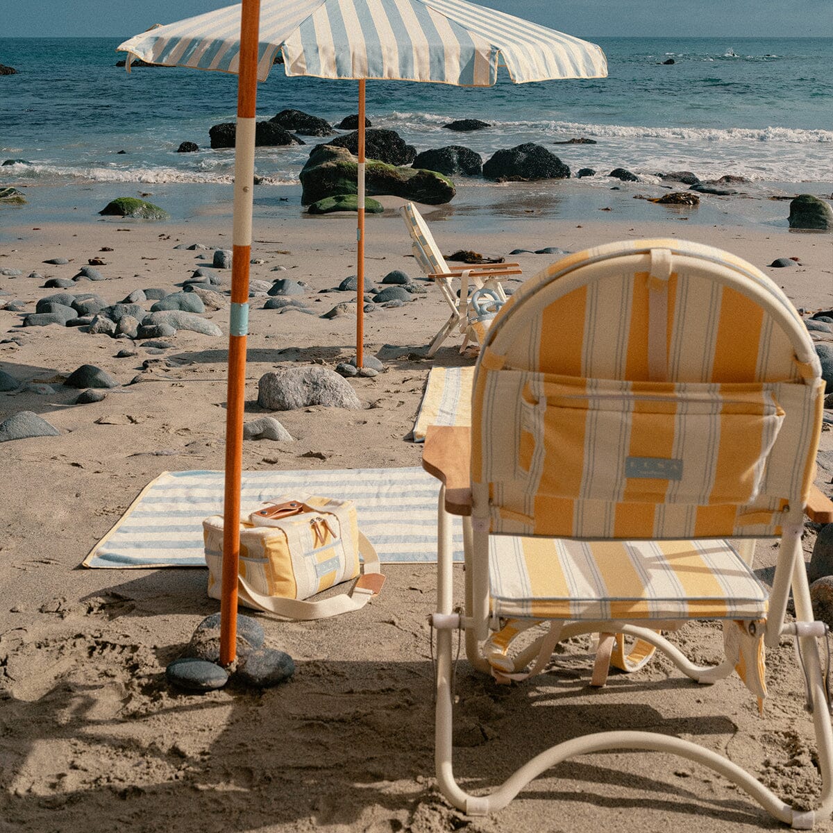 The Pam Chair - Tuuli Stripe Yellow Pam Chair Business & Pleasure Co.