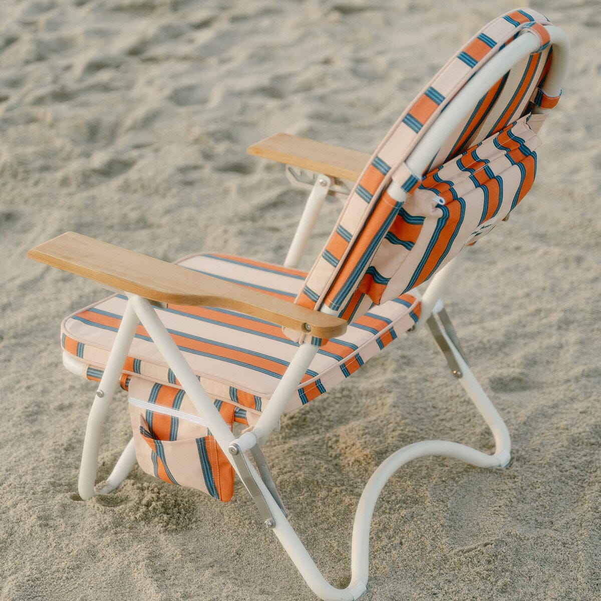 The Pam Chair - Bistro Dusty Pink Stripe Pam Chair Business & Pleasure Co Aus