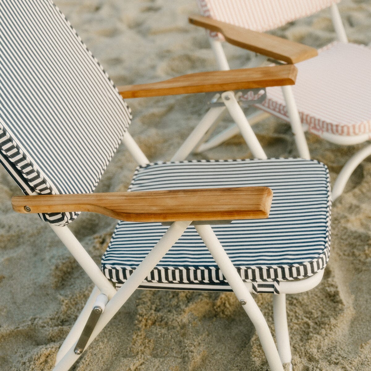 The Pam Chair - Laurens Navy Stripe Pam Chair Business & Pleasure Co Aus