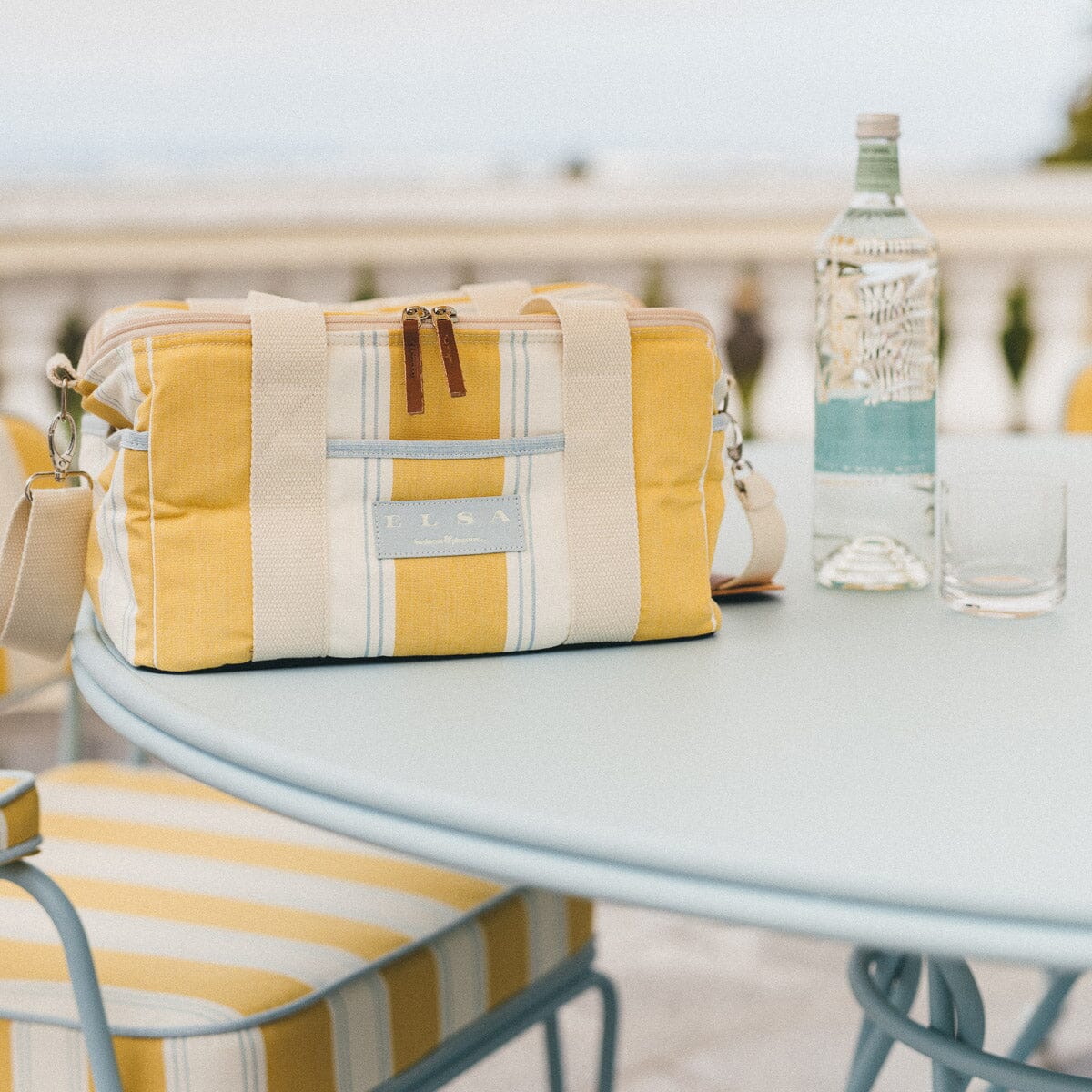 The Premium Cooler Bag - Tuuli Stripe Yellow Premium Cooler Business & Pleasure Co.