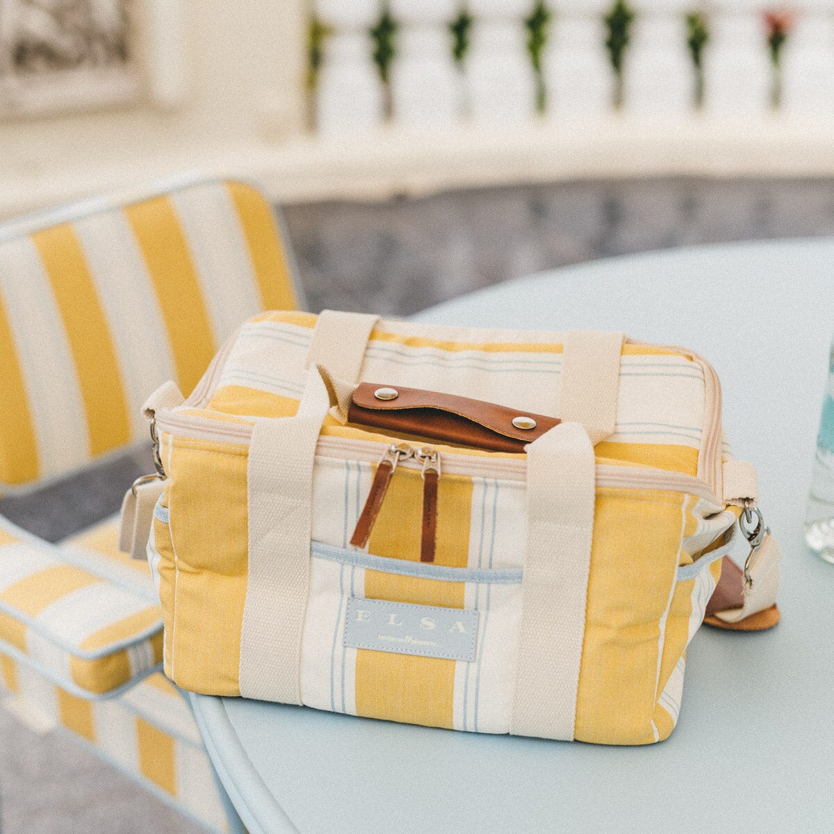 The Premium Cooler Bag - Tuuli Stripe Yellow Premium Cooler Business & Pleasure Co.