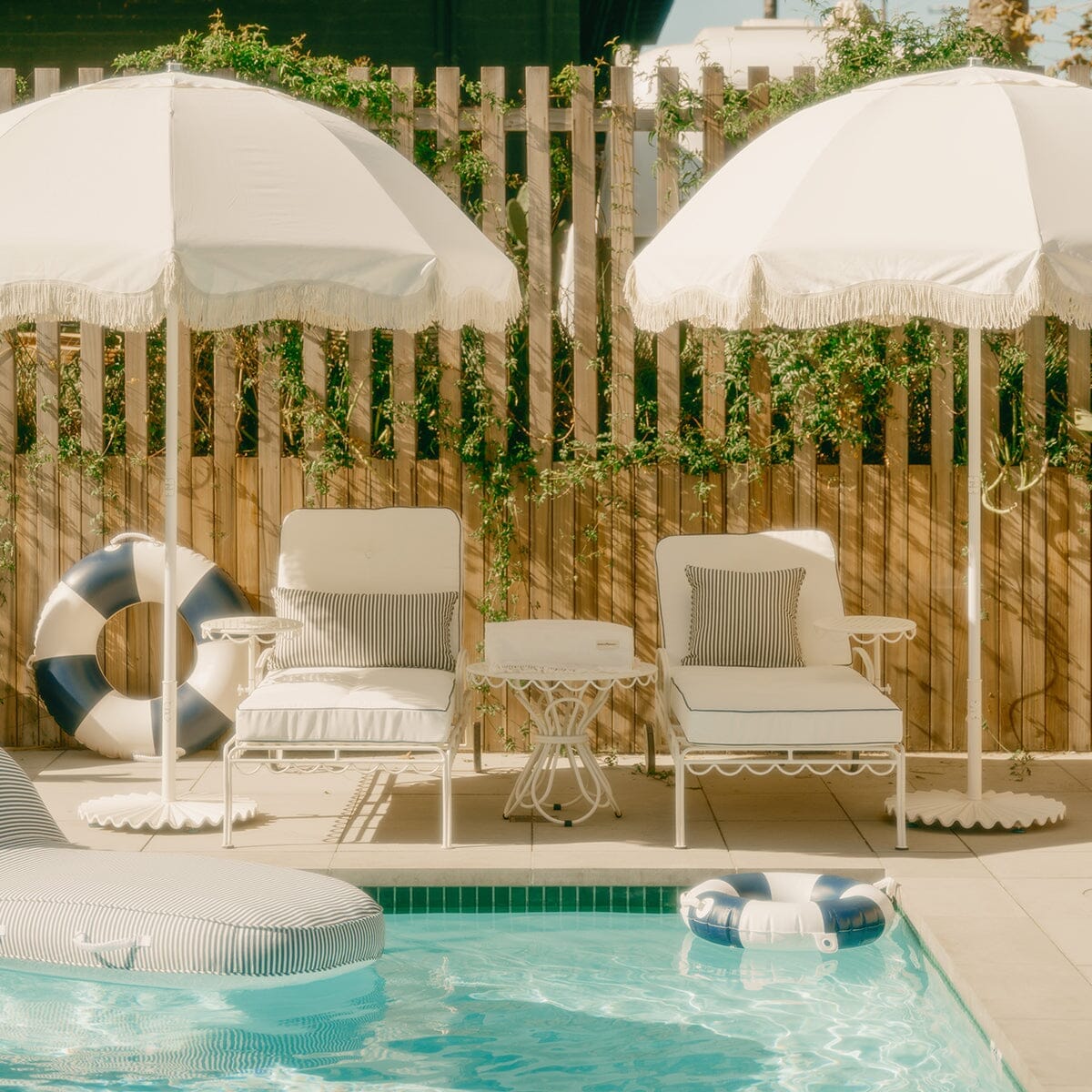 The Patio Umbrella - Antique White Patio Umbrella Business & Pleasure Co Aus