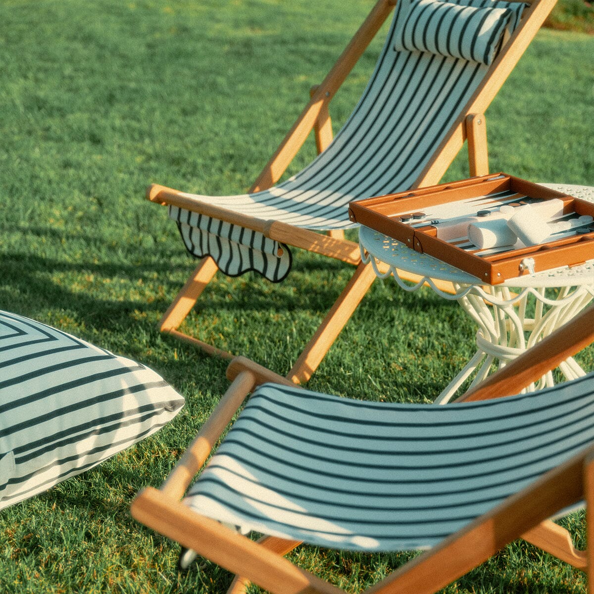 The Sling Chair - Monaco Black Stripe Sling Chair Business & Pleasure Co.