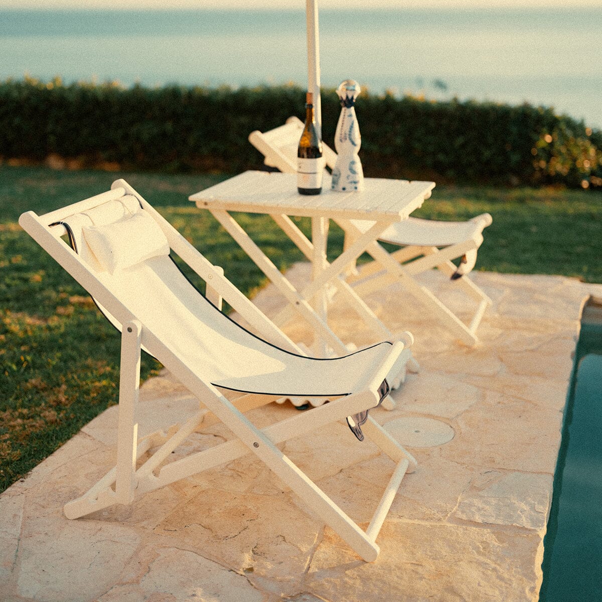 The Sling Chair - Rivie White Sling Chair Business & Pleasure Co Aus