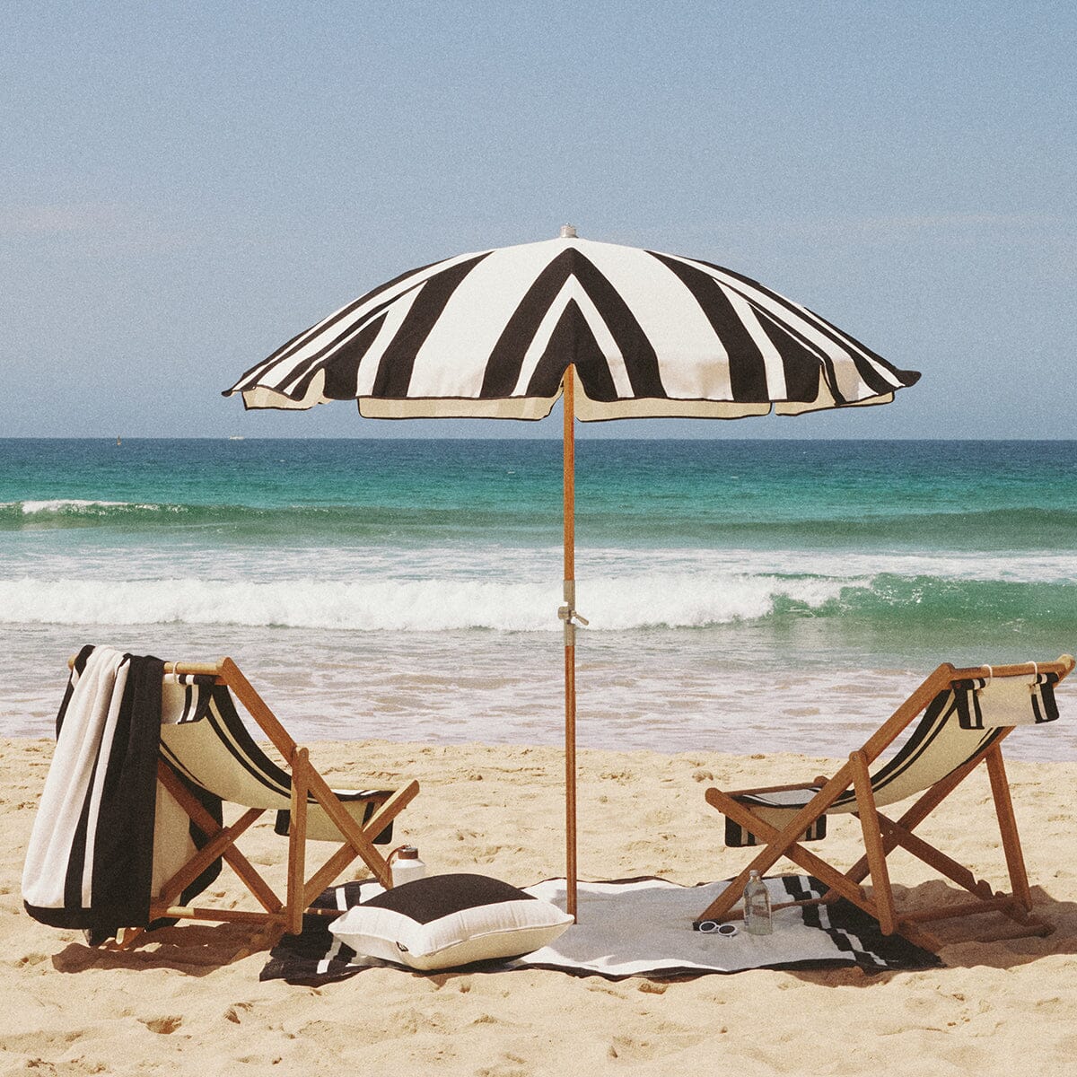 The Small Square Throw Pillow - Coco Republic - Black White Small Square Throw Business & Pleasure Co.