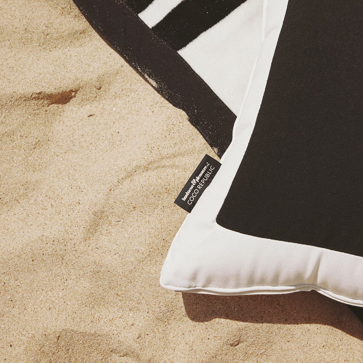 The Small Square Throw Pillow - Coco Republic - Black White Small Square Throw Business & Pleasure Co.